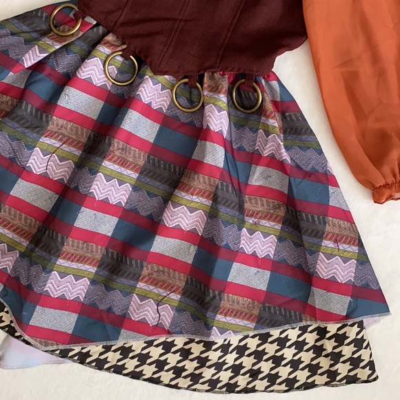 Spirit Kids Costume with Orange and Burgundy - Picture 7 of 16